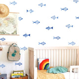  Watercolor Fish Wall Decals 