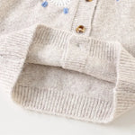 Flower Embroidery Girls Cardigan