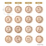 Wooden Baby Milestone Cards 
