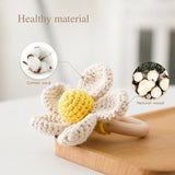 Flower Newborn Teether Handmade Crochet