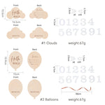 Wooden Baby Milestone Cards 