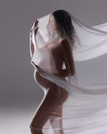 Sheer Chiffon Fabric Maternity Photography