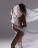 Sheer Chiffon Fabric Maternity Photography