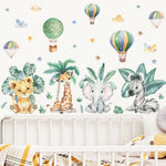 Jungle Animals Wall Stickers for Kids Room