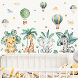 Jungle Animals Wall Stickers for Kids Room