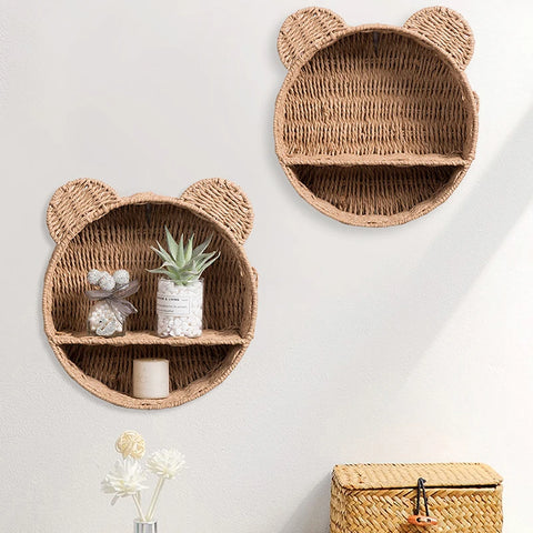 Bear Rattan Shelf