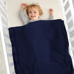 Baby Boy Navy Blue Blanket