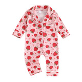 Baby Girl Strawberry & Bow Pyjamas