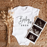 Baby 2025 Pregnancy Announcement Newborn Bodysuits