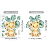 Jungle Animals Wall Stickers for Kids Room