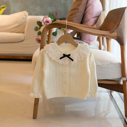 Girls Bow Cardigan 