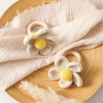 Flower Newborn Teether Handmade Crochet