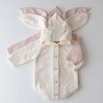 Cute Baby Knitted Romper with Ears