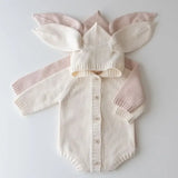 Cute Baby Knitted Romper with Ears