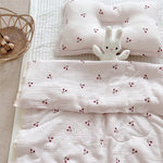 Cherry Muslin Crib Bedding and Pillow Set