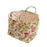 Fabric Floral Storage Baskets
