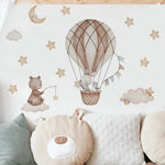 Hot Air Balloon Animals Wall Stickers