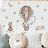 Hot Air Balloon Animals Wall Stickers
