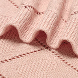 Super Soft Newborn Cotton Knit blanket 90x70 cm