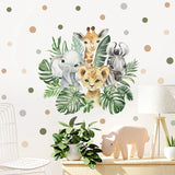 Jungle Animals Wall Stickers for Kids Room