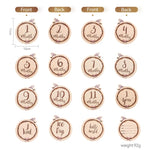 Wooden Baby Milestone Cards 