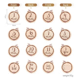 Wooden Baby Milestone Cards 