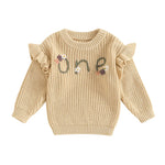 Newborn Baby Girl Birthday Sweater