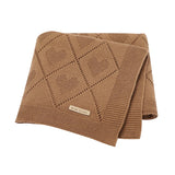 Super Soft Newborn Cotton Knit blanket 90x70 cm