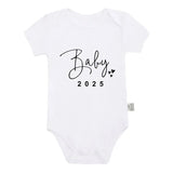 Baby 2025 Pregnancy Announcement Newborn Bodysuits