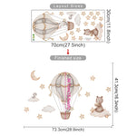 Hot Air Balloon Animals Wall Stickers