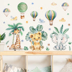 Jungle Animals Wall Stickers for Kids Room