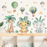 Jungle Animals Wall Stickers for Kids Room