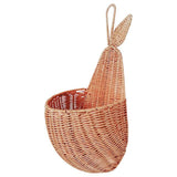 Rattan Pear Shape Storage Basket