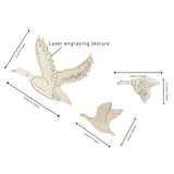 Wooden WildGeese Wall Stickers Set