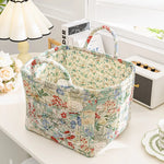 Fabric Floral Storage Baskets