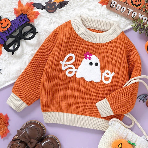 Halloween Kids Knitted Sweater