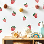 Pink Strawberry Wall Stickers