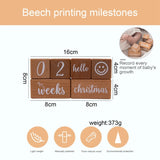6pcs/1Set Baby Month Milestone Card