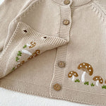 Mushroom Cotton Cardigan