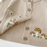 Mushroom Cotton Cardigan