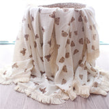 Bear Baby Blanket Muslin Swaddle