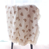 Bear Baby Blanket Muslin Swaddle