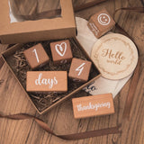 6pcs/1Set Baby Month Milestone Card