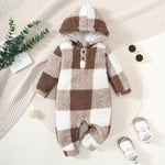 Baby Hooded Plush Jumpsuit