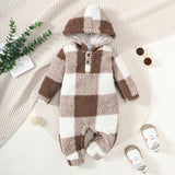 Baby Hooded Plush Jumpsuit