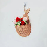Rattan Pear Shape Storage Basket