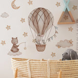 Hot Air Balloon Animals Wall Stickers