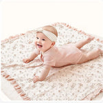 Flower Muslin Receiving Blanket