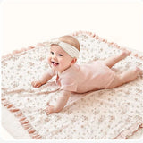 Flower Muslin Receiving Blanket