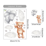 Hot Air Balloon Animals Wall Stickers